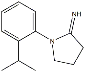 1-[2-(propan-2-yl)phenyl]pyrrolidin-2-imine Struktur