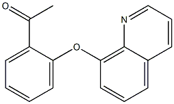 1-[2-(quinolin-8-yloxy)phenyl]ethan-1-one Struktur