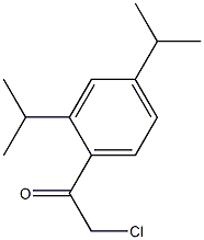 1-[2,4-bis(propan-2-yl)phenyl]-2-chloroethan-1-one Struktur