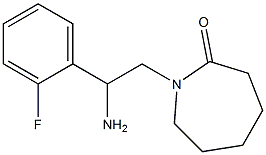 1-[2-amino-2-(2-fluorophenyl)ethyl]azepan-2-one Struktur