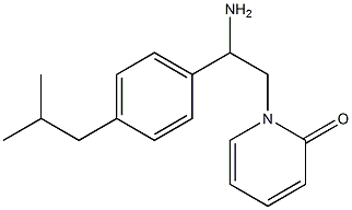 1-[2-amino-2-(4-isobutylphenyl)ethyl]pyridin-2(1H)-one Struktur