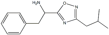 1-[3-(2-methylpropyl)-1,2,4-oxadiazol-5-yl]-2-phenylethan-1-amine Struktur