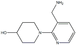 1-[3-(aminomethyl)pyridin-2-yl]piperidin-4-ol Struktur