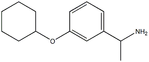 1-[3-(cyclohexyloxy)phenyl]ethan-1-amine Struktur