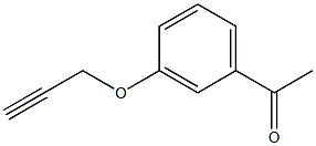 1-[3-(prop-2-ynyloxy)phenyl]ethanone Struktur