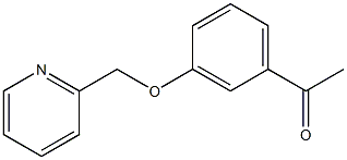 1-[3-(pyridin-2-ylmethoxy)phenyl]ethanone Struktur