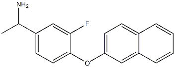 1-[3-fluoro-4-(naphthalen-2-yloxy)phenyl]ethan-1-amine Struktur