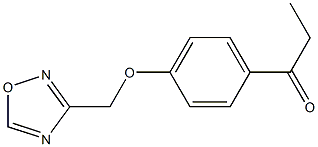 1-[4-(1,2,4-oxadiazol-3-ylmethoxy)phenyl]propan-1-one Struktur