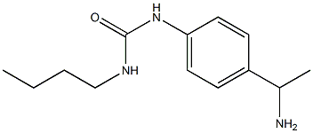 1-[4-(1-aminoethyl)phenyl]-3-butylurea Struktur