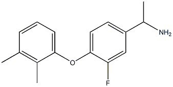 1-[4-(2,3-dimethylphenoxy)-3-fluorophenyl]ethan-1-amine Struktur