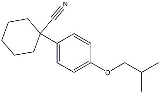 1-[4-(2-methylpropoxy)phenyl]cyclohexane-1-carbonitrile Struktur