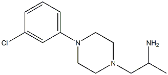 1-[4-(3-chlorophenyl)piperazin-1-yl]propan-2-amine Struktur