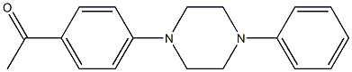 1-[4-(4-phenylpiperazin-1-yl)phenyl]ethan-1-one Struktur