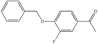 1-[4-(benzyloxy)-3-fluorophenyl]ethan-1-one Struktur