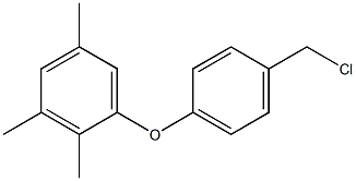 1-[4-(chloromethyl)phenoxy]-2,3,5-trimethylbenzene Struktur