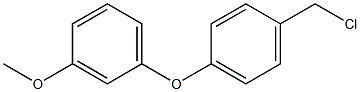 1-[4-(chloromethyl)phenoxy]-3-methoxybenzene Struktur