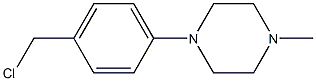 1-[4-(chloromethyl)phenyl]-4-methylpiperazine Struktur