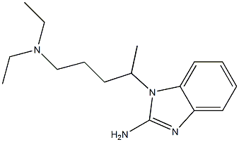 1-[4-(diethylamino)-1-methylbutyl]-1H-1,3-benzodiazol-2-amine Struktur