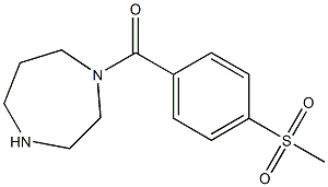 1-[4-(methylsulfonyl)benzoyl]-1,4-diazepane Struktur