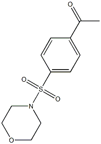 1-[4-(morpholine-4-sulfonyl)phenyl]ethan-1-one Struktur