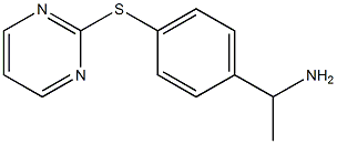 1-[4-(pyrimidin-2-ylsulfanyl)phenyl]ethan-1-amine Struktur