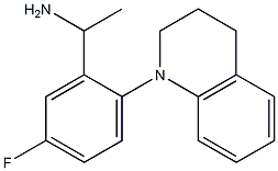 1-[5-fluoro-2-(1,2,3,4-tetrahydroquinolin-1-yl)phenyl]ethan-1-amine Struktur