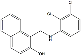 1-{[(2,3-dichlorophenyl)amino]methyl}naphthalen-2-ol Struktur