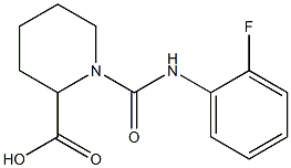 1-{[(2-fluorophenyl)amino]carbonyl}piperidine-2-carboxylic acid Struktur