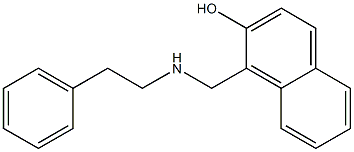 1-{[(2-phenylethyl)amino]methyl}naphthalen-2-ol Struktur