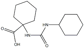 1-{[(cyclohexylamino)carbonyl]amino}cyclohexanecarboxylic acid Struktur