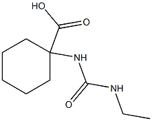 1-{[(ethylamino)carbonyl]amino}cyclohexanecarboxylic acid Struktur