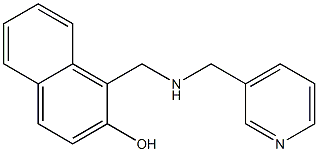 1-{[(pyridin-3-ylmethyl)amino]methyl}naphthalen-2-ol Struktur