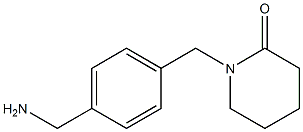 1-{[4-(aminomethyl)phenyl]methyl}piperidin-2-one Struktur