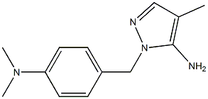 1-{[4-(dimethylamino)phenyl]methyl}-4-methyl-1H-pyrazol-5-amine Struktur