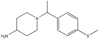 1-{1-[4-(methylsulfanyl)phenyl]ethyl}piperidin-4-amine Struktur