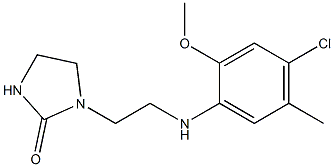 1-{2-[(4-chloro-2-methoxy-5-methylphenyl)amino]ethyl}imidazolidin-2-one Struktur