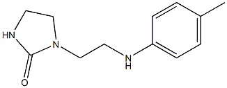 1-{2-[(4-methylphenyl)amino]ethyl}imidazolidin-2-one Struktur