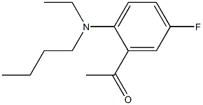 1-{2-[butyl(ethyl)amino]-5-fluorophenyl}ethan-1-one Struktur