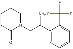 1-{2-amino-2-[2-(trifluoromethyl)phenyl]ethyl}piperidin-2-one Struktur