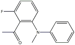 1-{2-fluoro-6-[methyl(phenyl)amino]phenyl}ethan-1-one Struktur