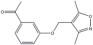 1-{3-[(3,5-dimethyl-1,2-oxazol-4-yl)methoxy]phenyl}ethan-1-one Struktur