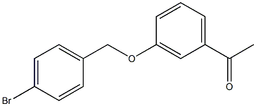 1-{3-[(4-bromobenzyl)oxy]phenyl}ethanone Struktur