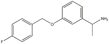 1-{3-[(4-fluorobenzyl)oxy]phenyl}ethanamine Struktur