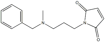 1-{3-[benzyl(methyl)amino]propyl}-2,5-dihydro-1H-pyrrole-2,5-dione Struktur