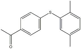 1-{4-[(2,5-dimethylphenyl)sulfanyl]phenyl}ethan-1-one Struktur