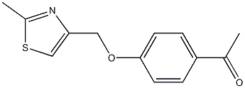 1-{4-[(2-methyl-1,3-thiazol-4-yl)methoxy]phenyl}ethan-1-one Struktur