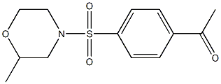 1-{4-[(2-methylmorpholine-4-)sulfonyl]phenyl}ethan-1-one Struktur