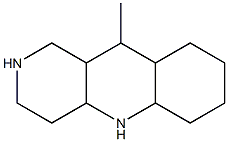 10-methyl-tetradecahydrocyclohexa[b]1,6-naphthyridine Struktur