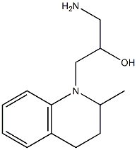 1-amino-3-(2-methyl-1,2,3,4-tetrahydroquinolin-1-yl)propan-2-ol Struktur