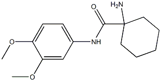 1-amino-N-(3,4-dimethoxyphenyl)cyclohexanecarboxamide Struktur